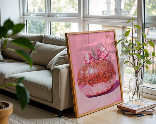 Disco Pumpkin | Disco Fruits Art Print