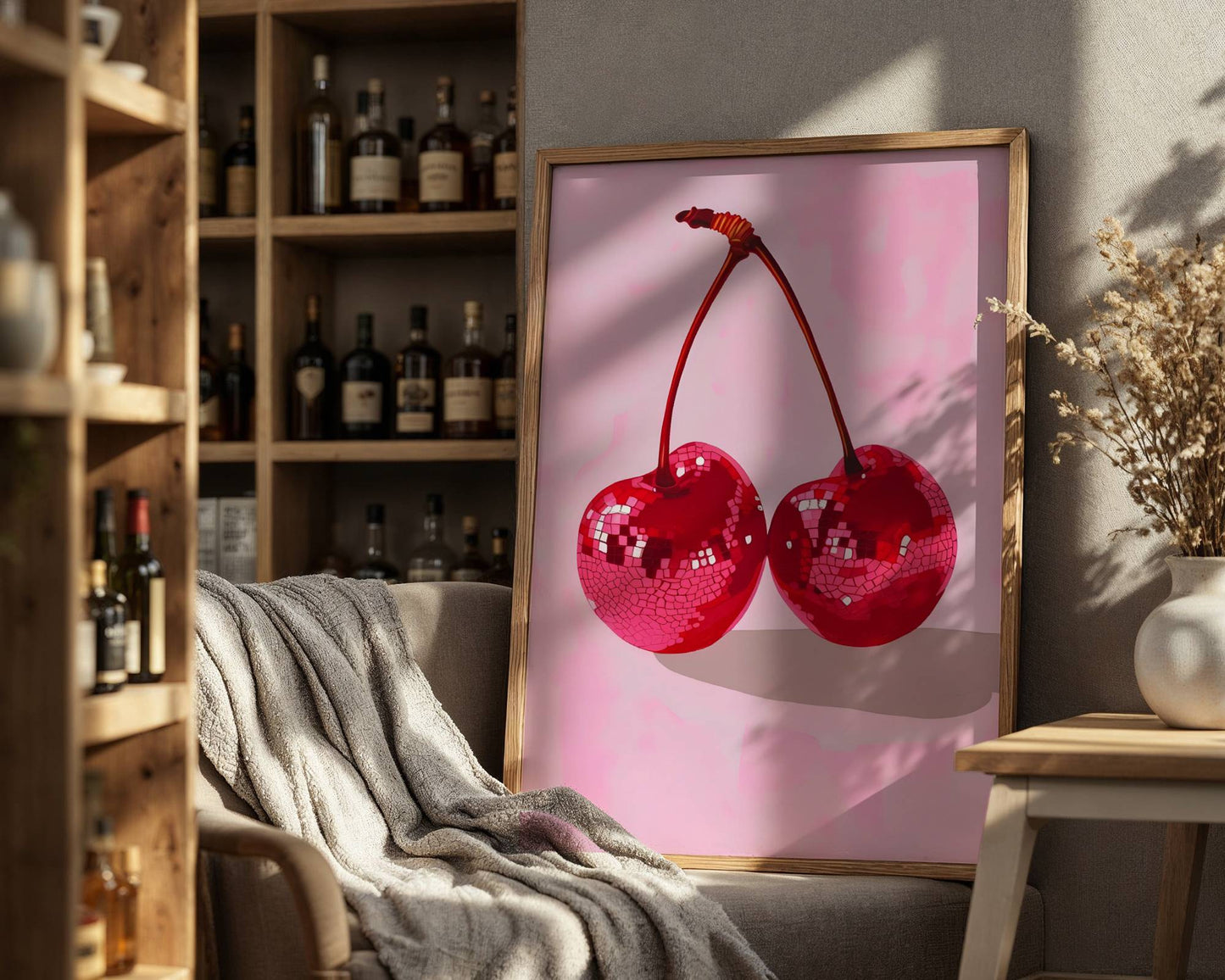 Disco Cherries | Disco Fruits Art Print