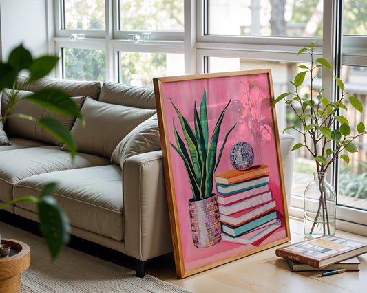 Disco Snake Plant | Disco Fruits Art Print