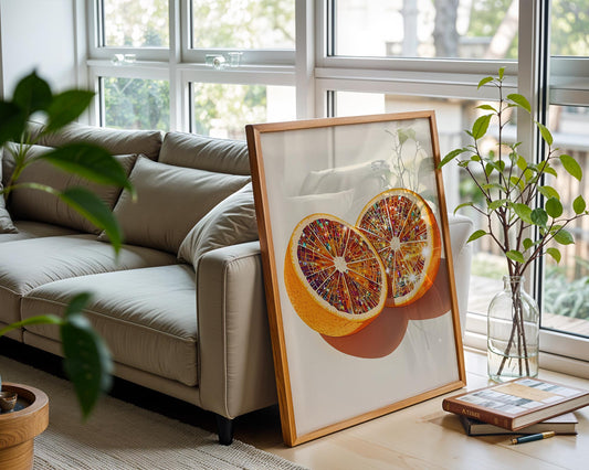 Jewel Disco Orange | Disco Fruits Art Print