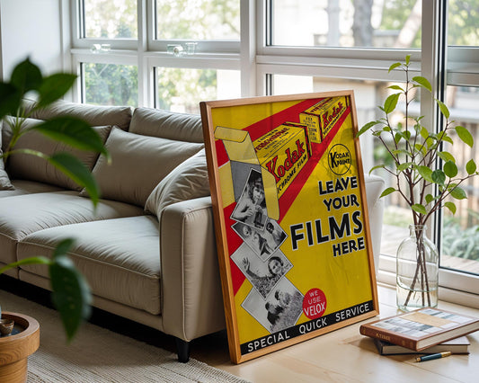 Kodak Film | Vintage Photography Advertisement Poster