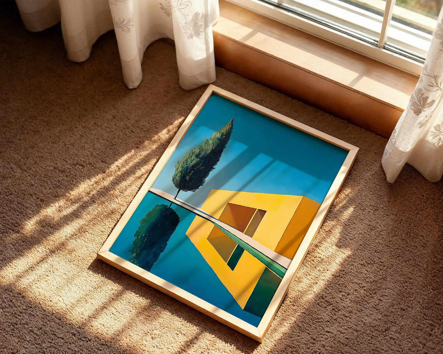 Modern Retreat – Minimalist Architectural Wall Art Print