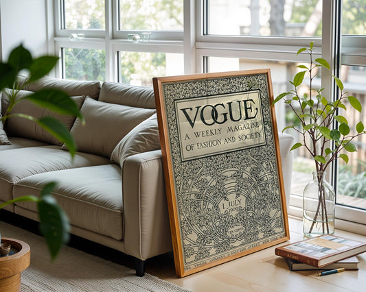 Vogue Cover (1909) | Vintage Fashion Magazine Poster