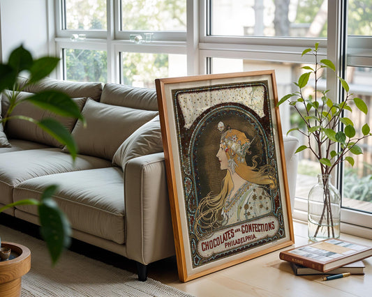 Alphonse Mucha Zodiac Poster | Vintage Art Nouveau Wall Art