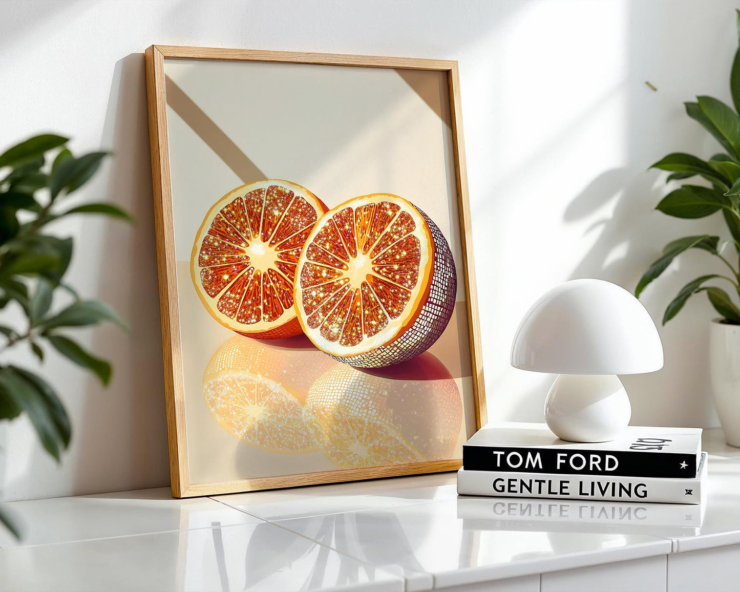 Disco Blood Orange | Disco Fruits Art Print
