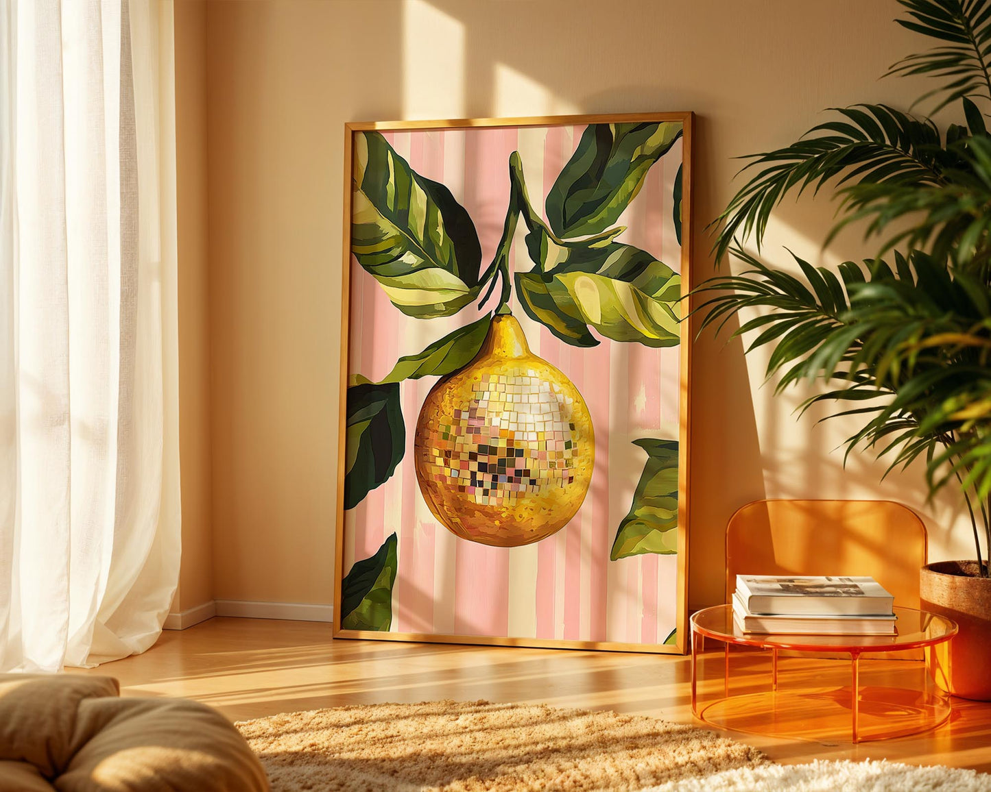 Disco Lemon | Disco Fruits Art Print