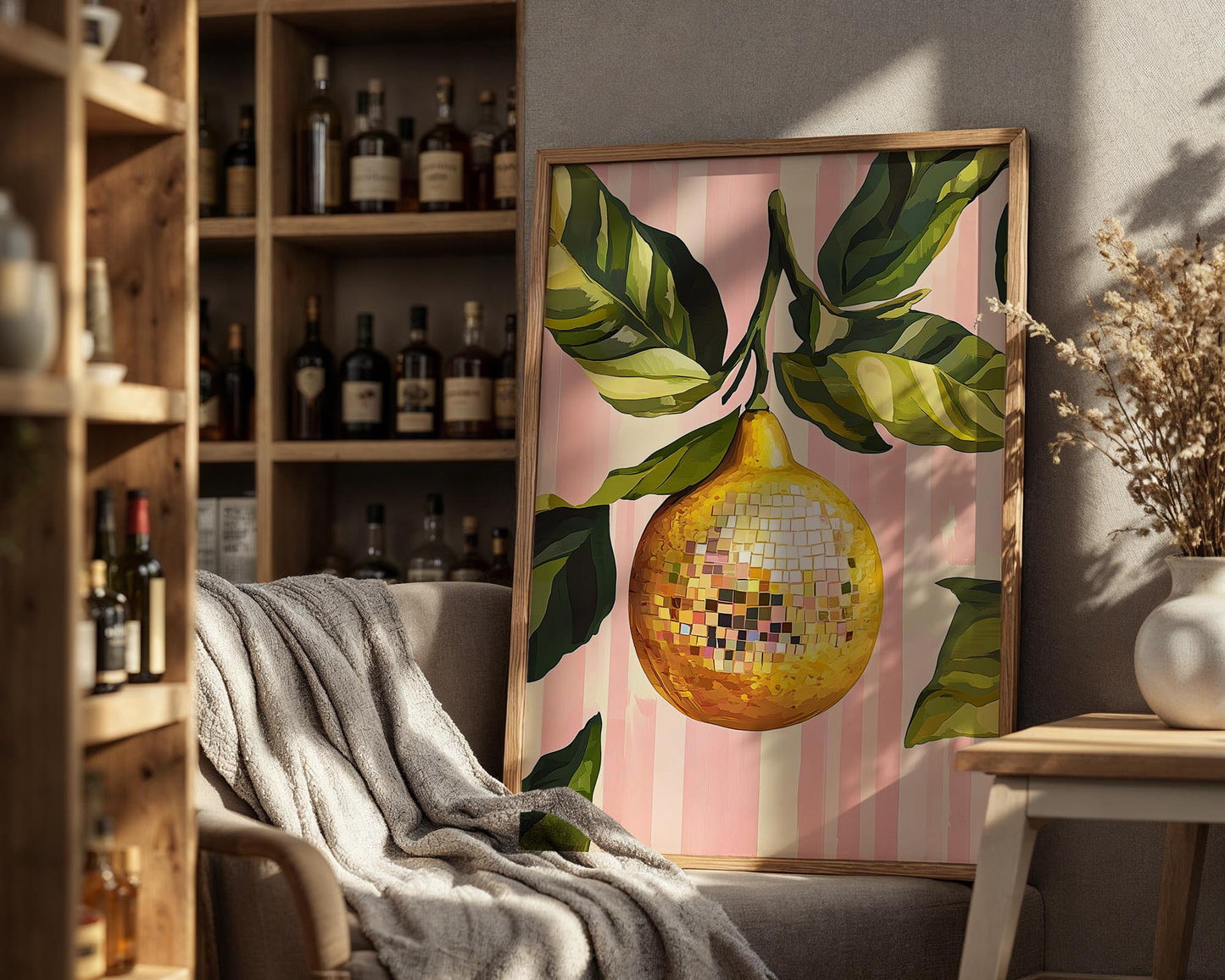 Disco Lemon | Disco Fruits Art Print