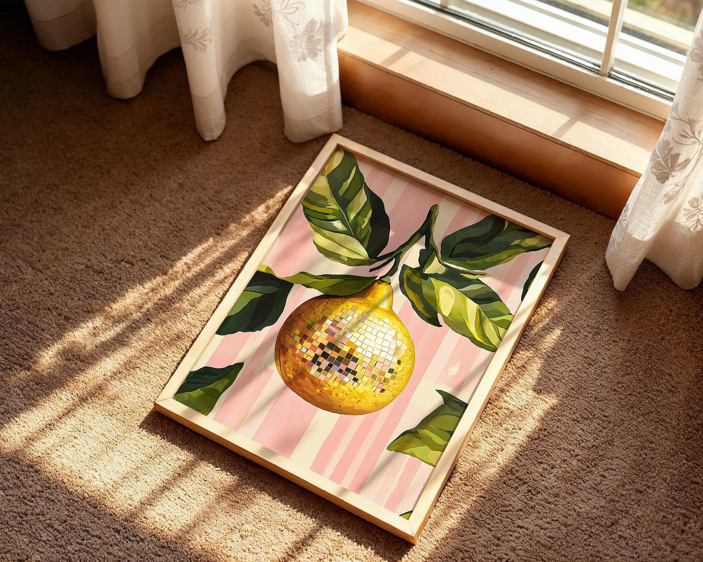 Disco Lemon | Disco Fruits Art Print