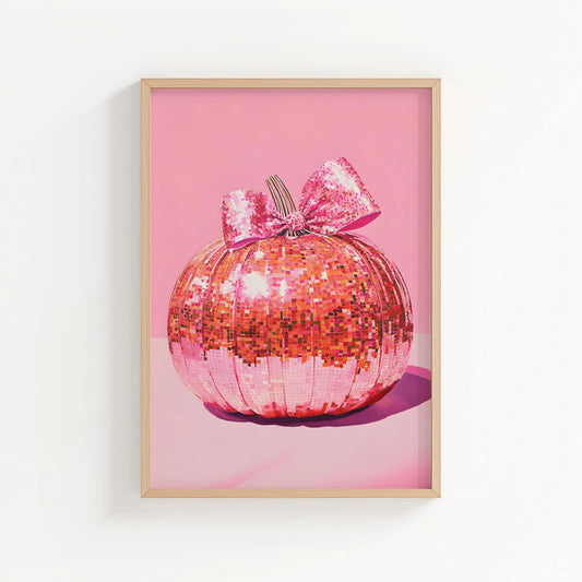 Disco Pumpkin | Disco Fruits Art Print