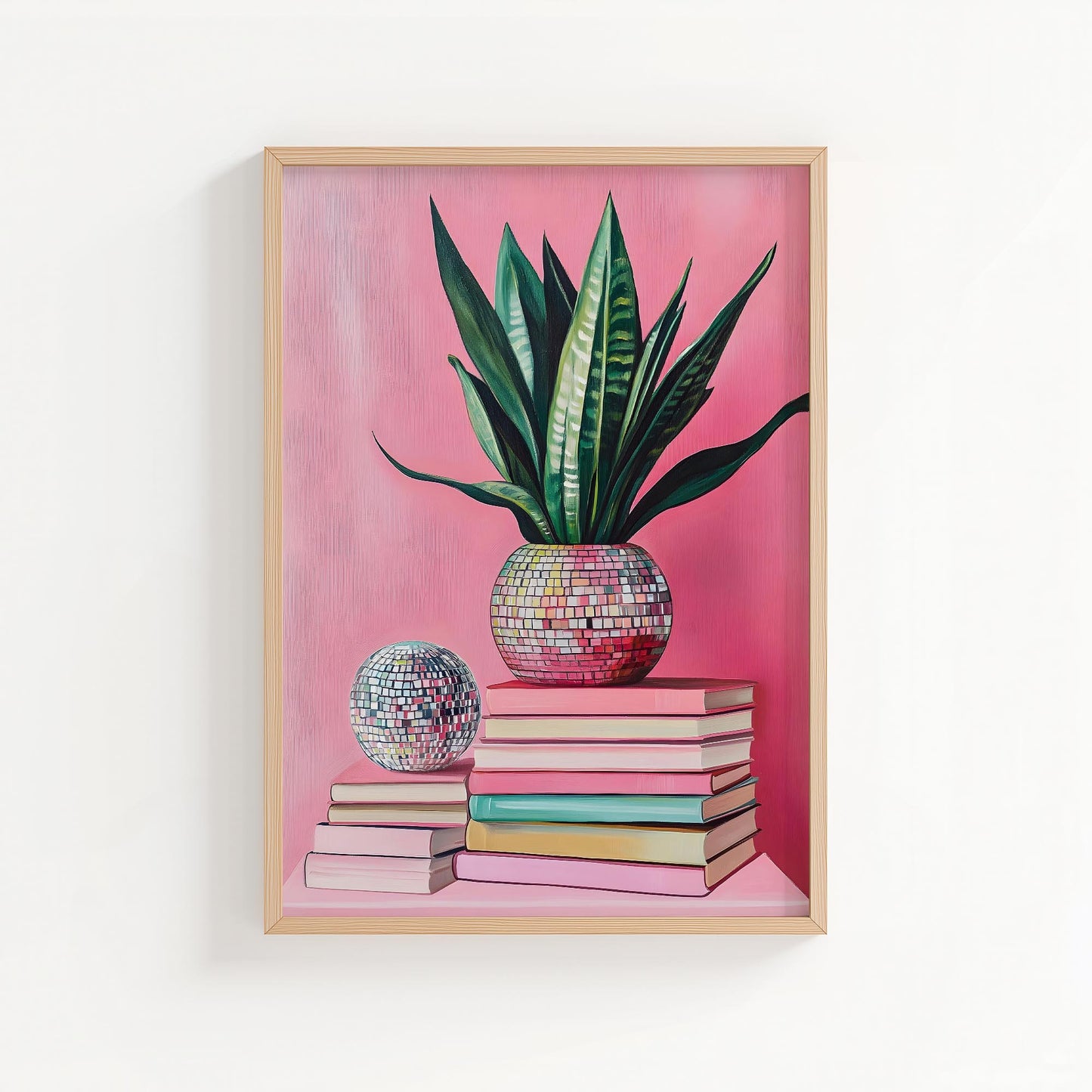 Disco Snake Plant | Disco Fruits Art Print