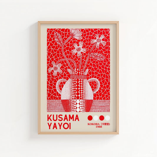 Yayoi Kusama Kokora | Japanese Retro Exhibition Style Print
