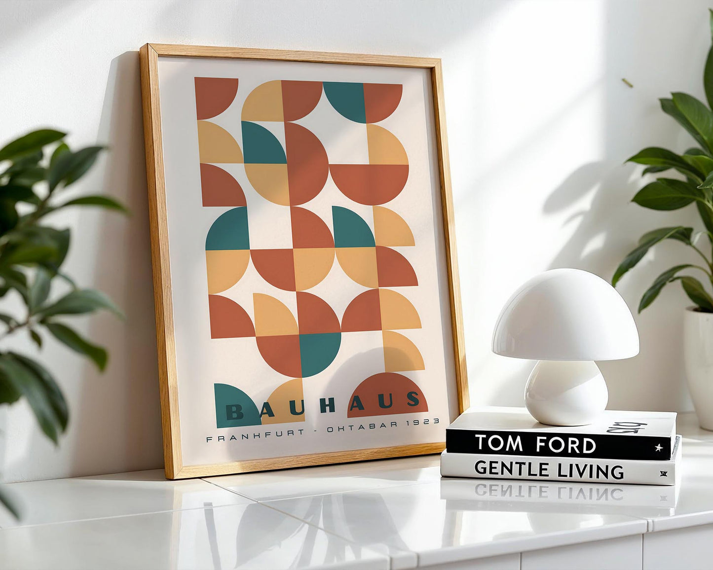 Bauhaus Pattern – Geometric Mid Century Wall Art Print