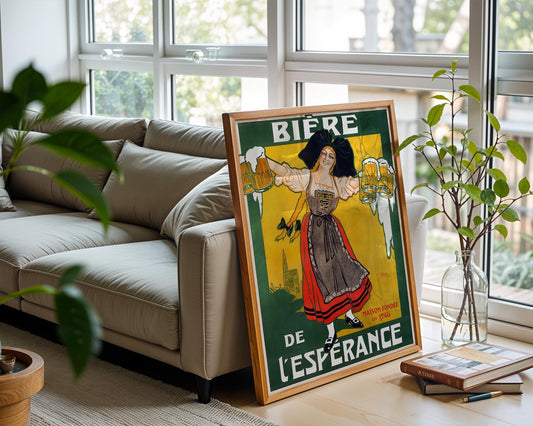 Bière de l'Espérance | Vintage French Beer Poster