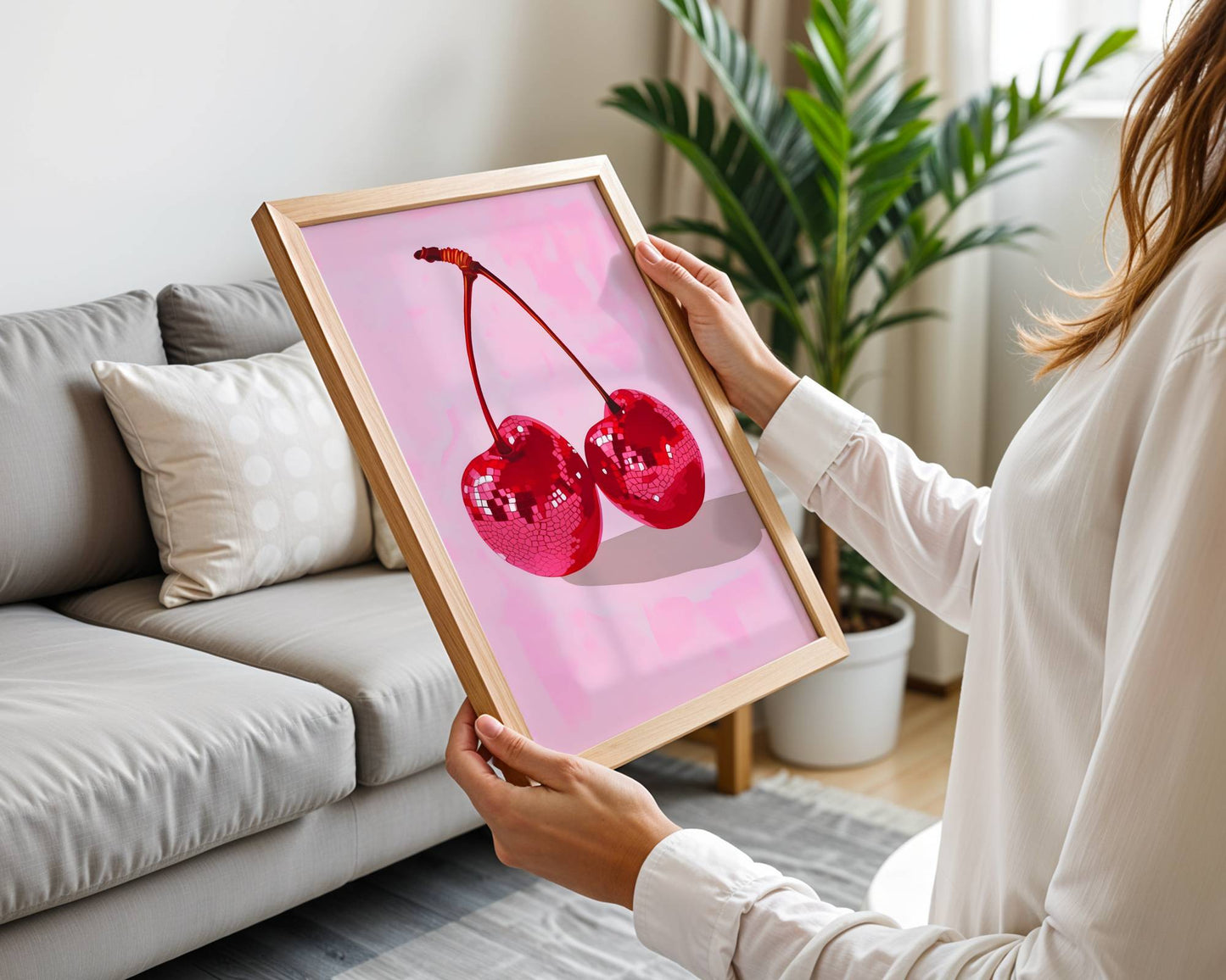 Disco Cherries | Disco Fruits Art Print