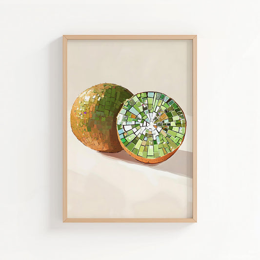 Disco Kiwis | Disco Fruits Art Print