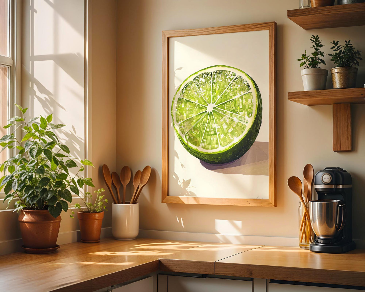 Disco Lime | Disco Fruits Art Print