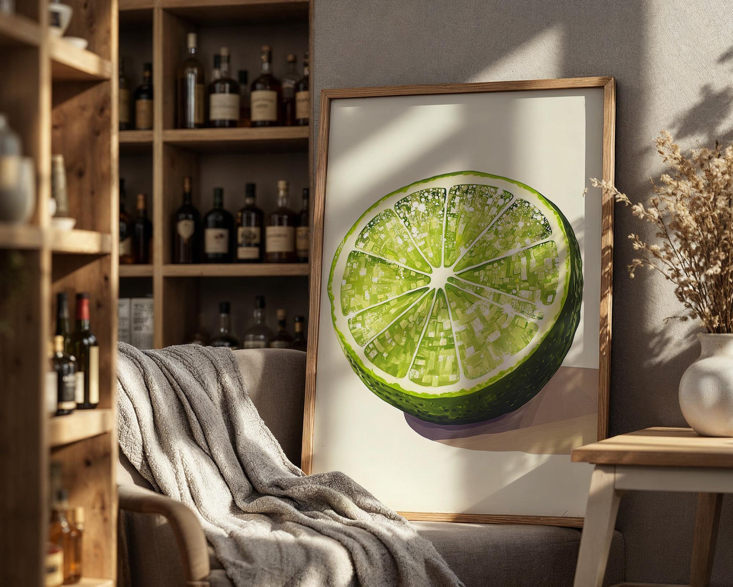 Disco Lime | Disco Fruits Art Print
