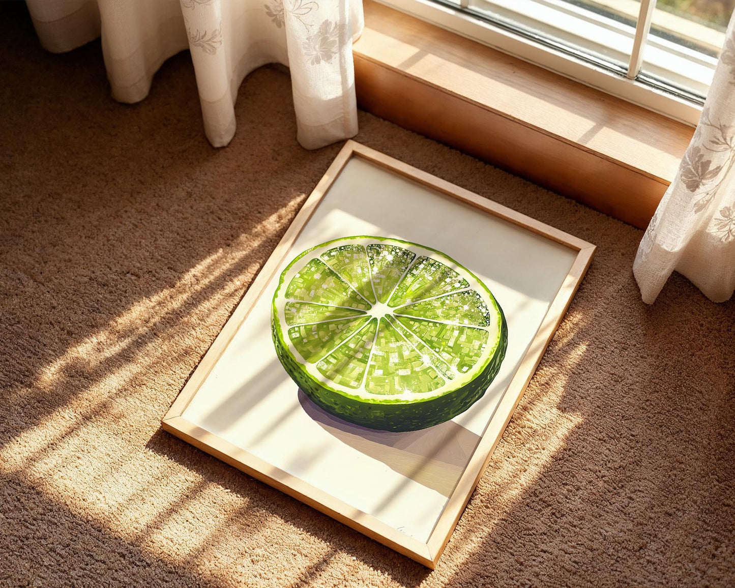 Disco Lime | Disco Fruits Art Print