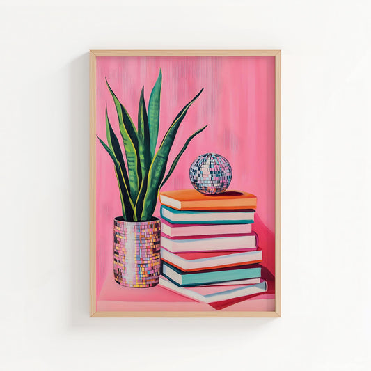 Disco Snake Plant | Disco Fruits Art Print