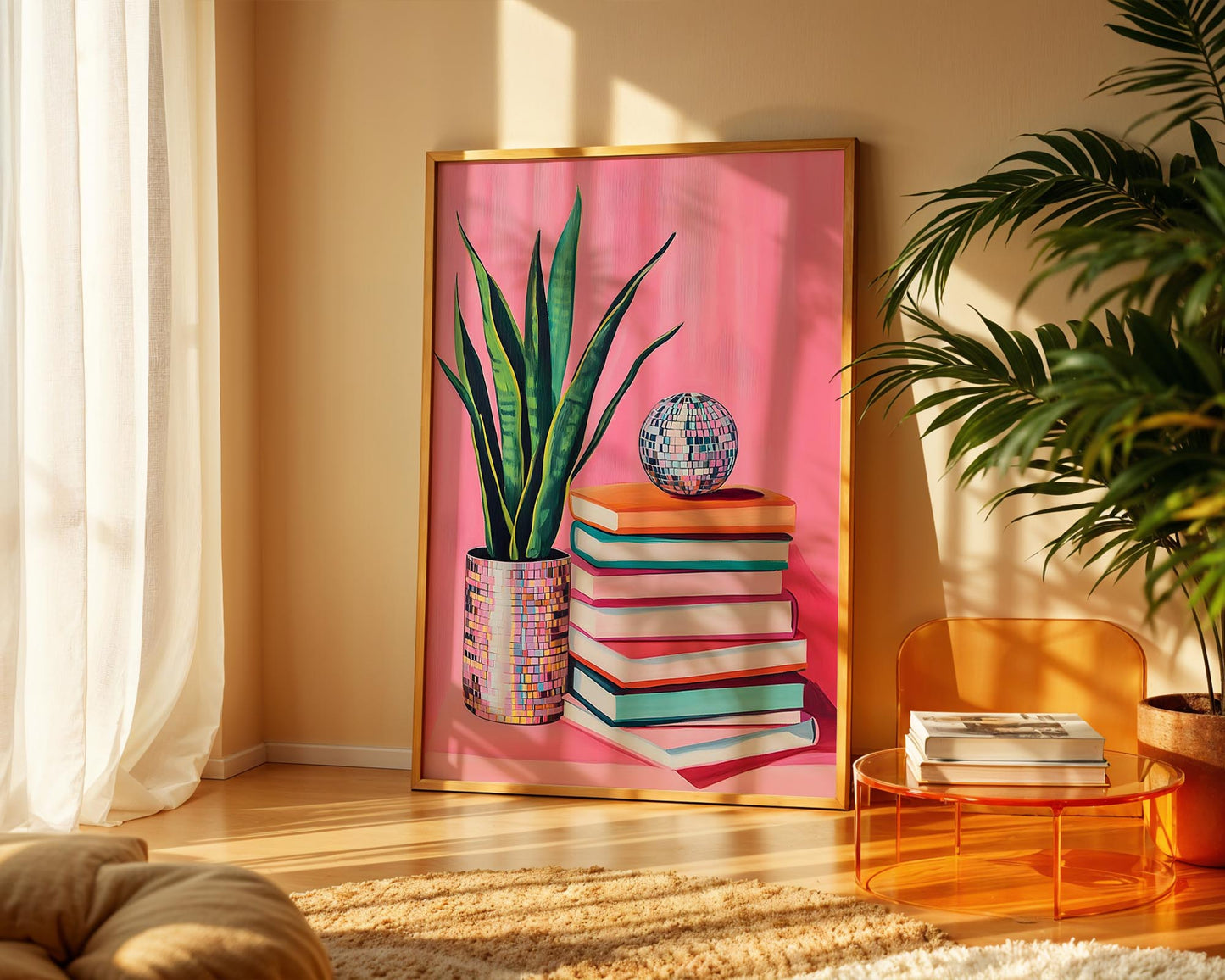 Disco Snake Plant | Disco Fruits Art Print