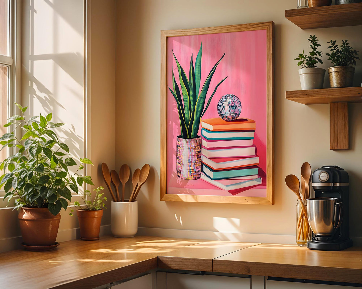 Disco Snake Plant | Disco Fruits Art Print