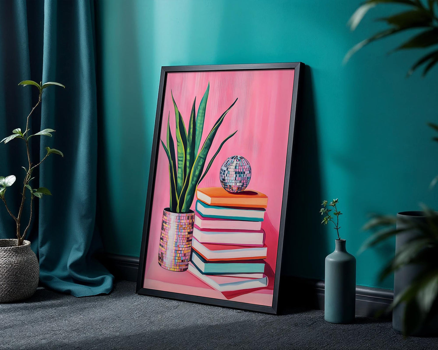 Disco Snake Plant | Disco Fruits Art Print