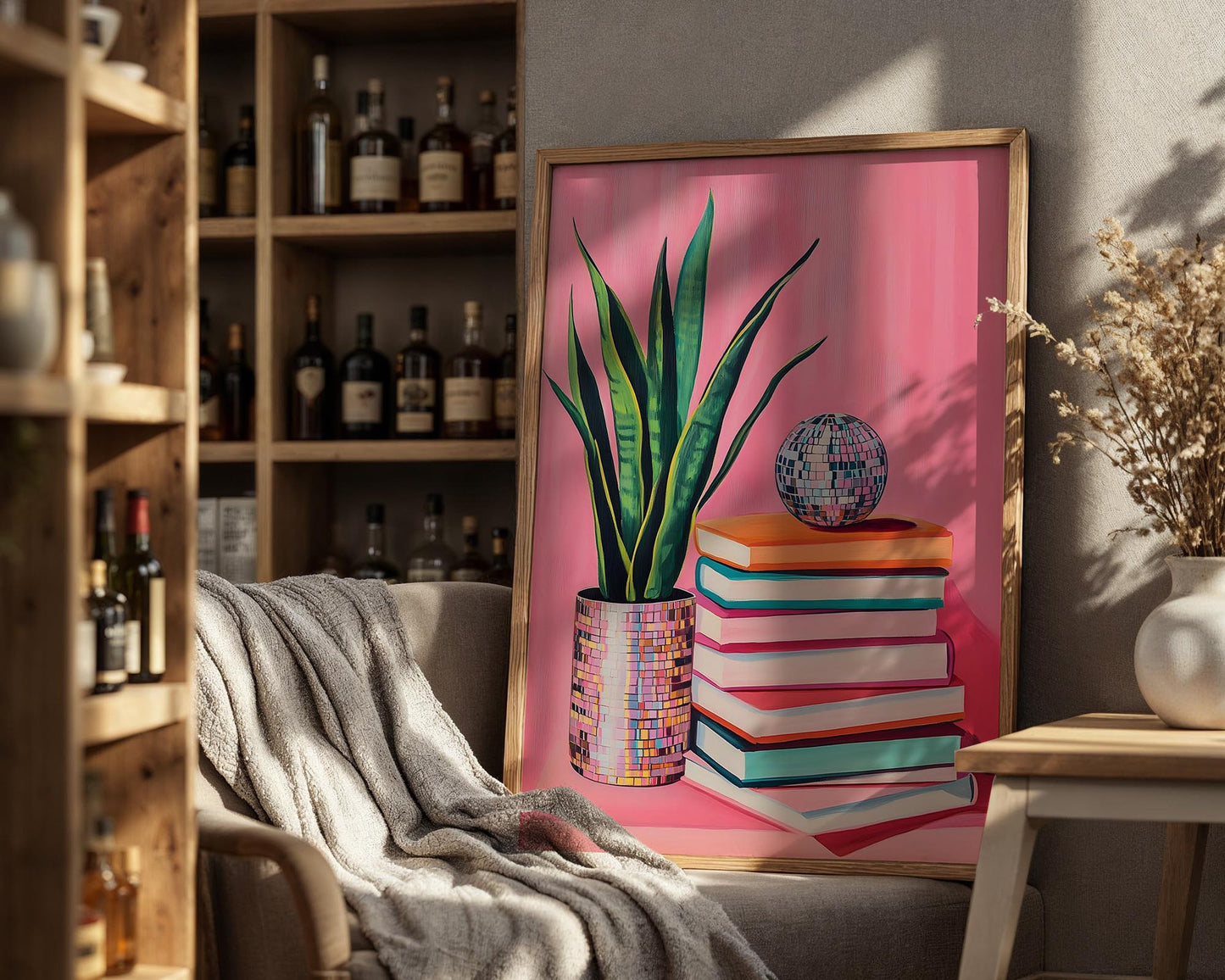 Disco Snake Plant | Disco Fruits Art Print