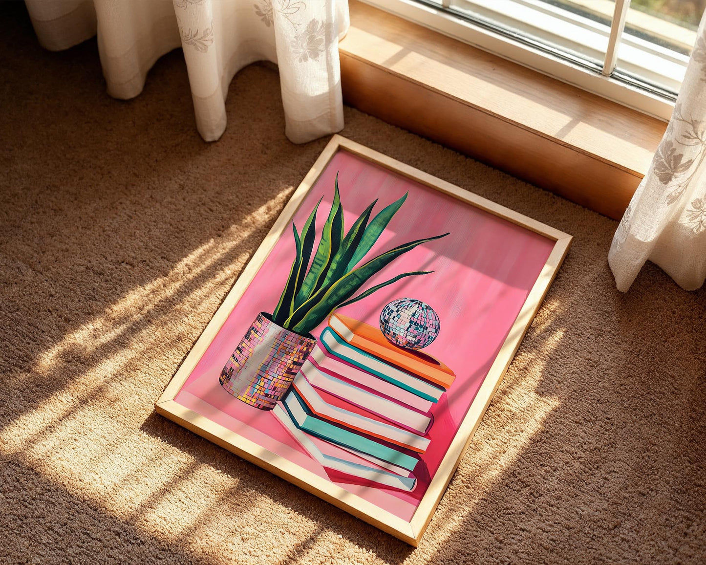 Disco Snake Plant | Disco Fruits Art Print