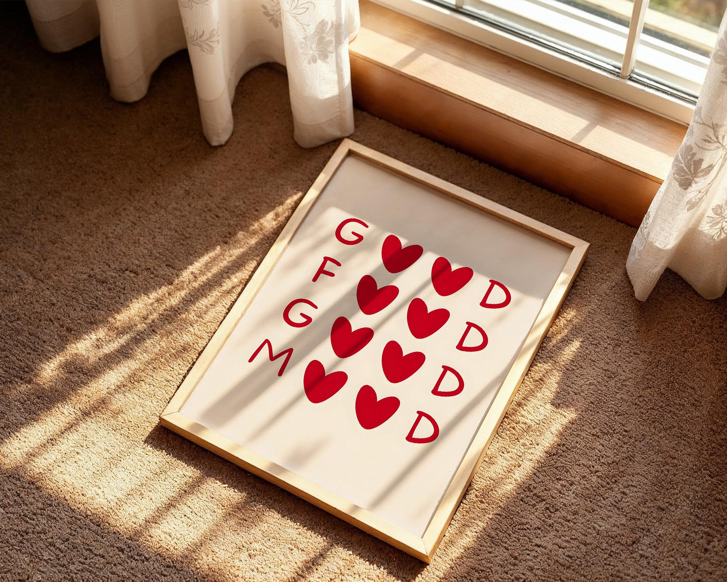 Good Food Good Mood | Modern Kitchen Typography Print