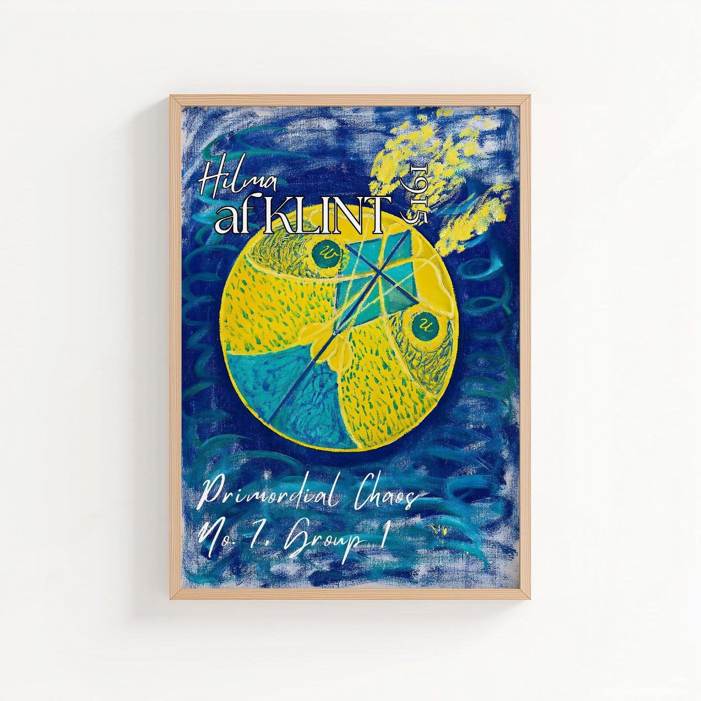 Hilma af Klint — Primordial Chaos No. 7 | Blue Yellow Abstract Art Print | Group I, 1915