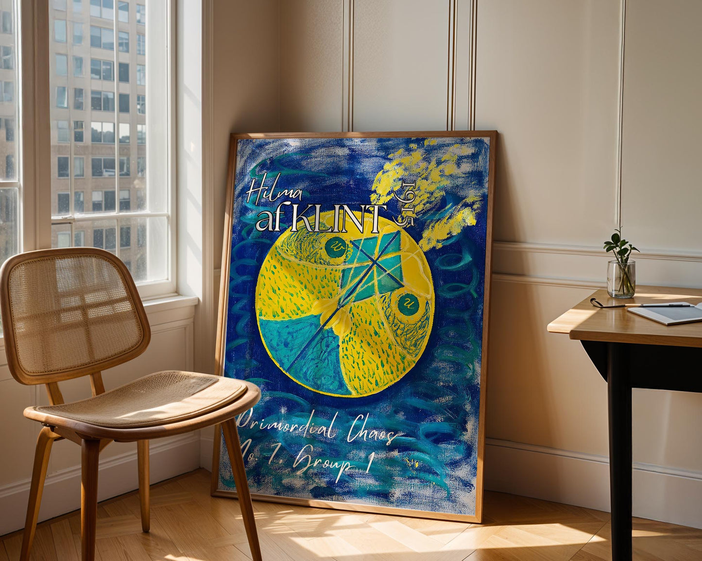 Hilma af Klint — Primordial Chaos No. 7 | Blue Yellow Abstract Art Print | Group I, 1915