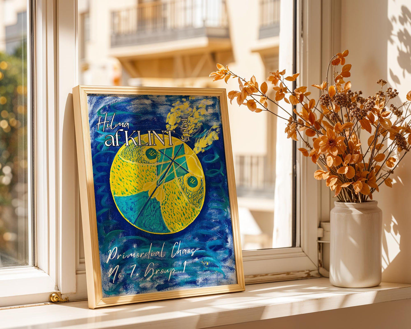 Hilma af Klint — Primordial Chaos No. 7 | Blue Yellow Abstract Art Print | Group I, 1915