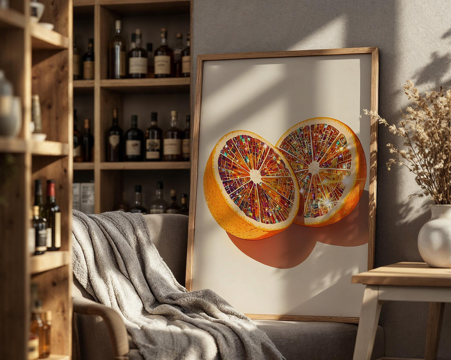 Jewel Disco Orange | Disco Fruits Art Print