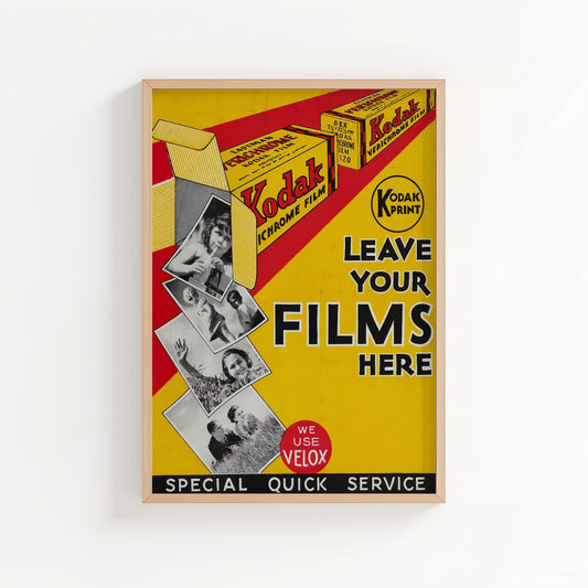 Kodak Film | Vintage Photography Advertisement Poster