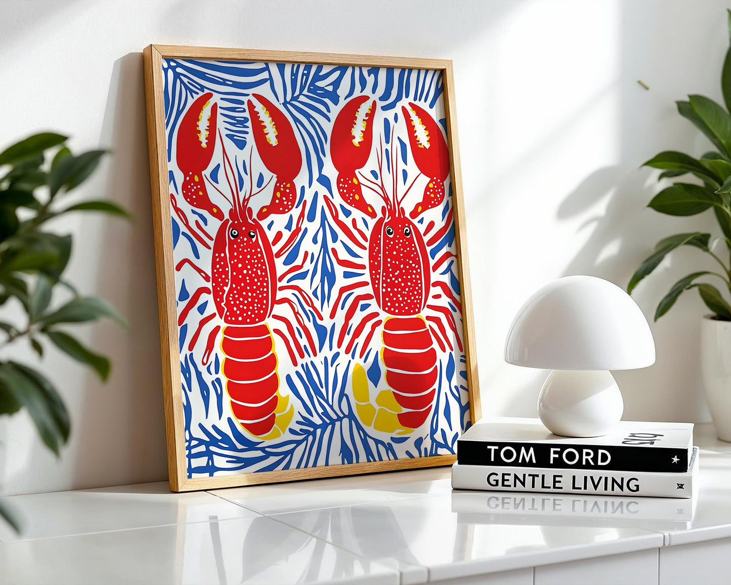 Lobster Mates – Colourful Coastal Wall Art Print