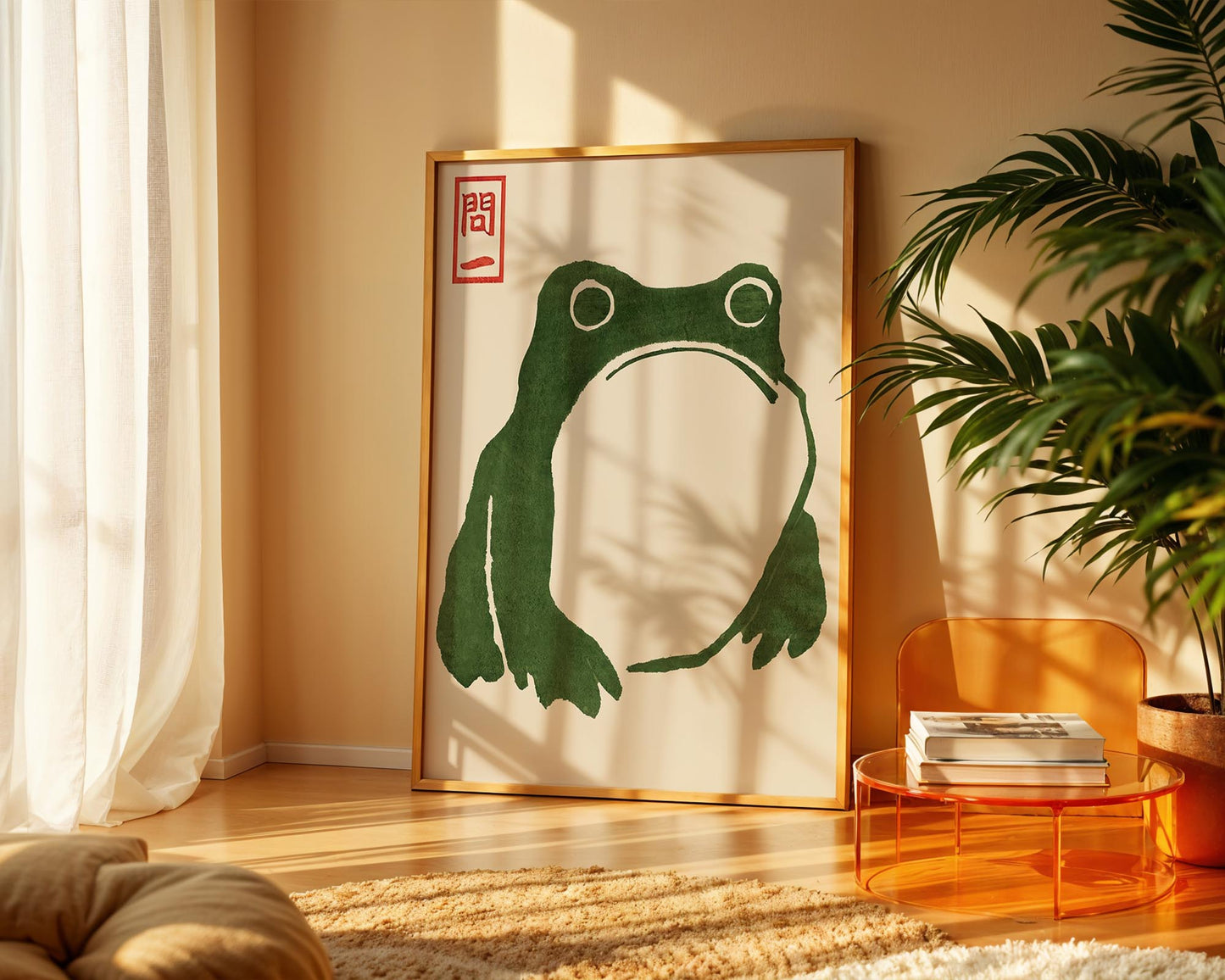 Grumpy Toad – Matsumoto Hoji Frog Print Reproduction