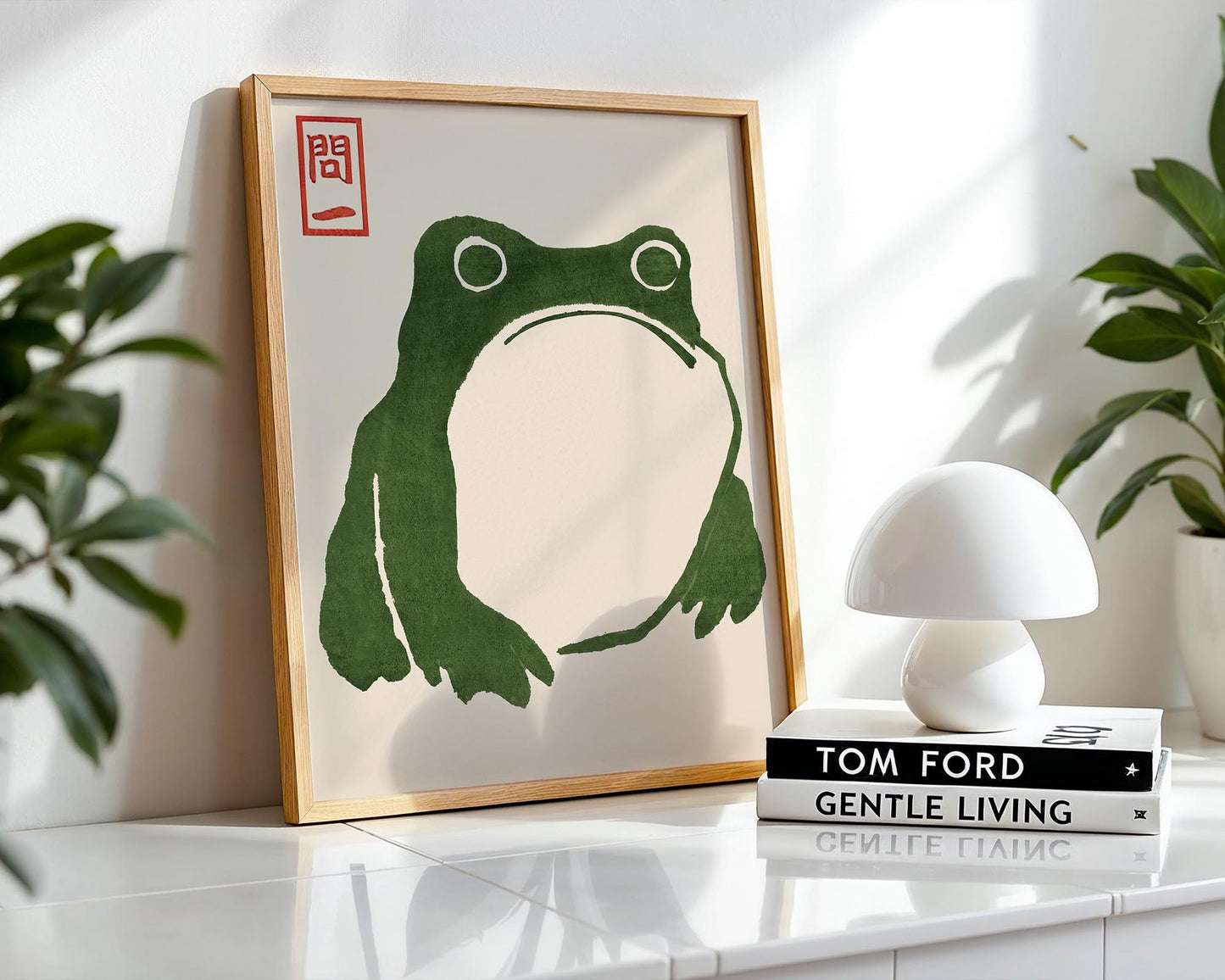 Grumpy Toad – Matsumoto Hoji Frog Print Reproduction