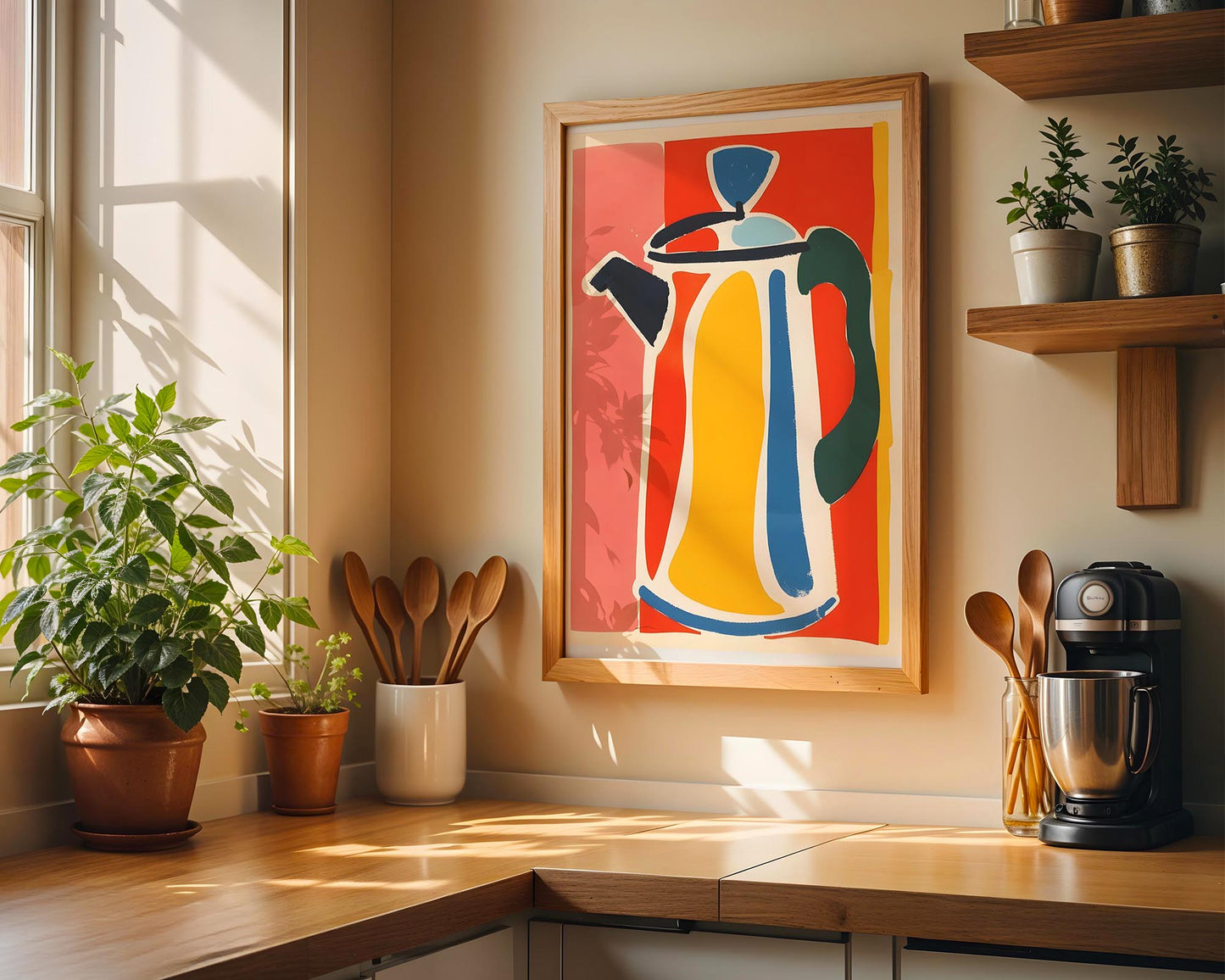 Modern Coffee Pot | Kitchen Pop Art Print