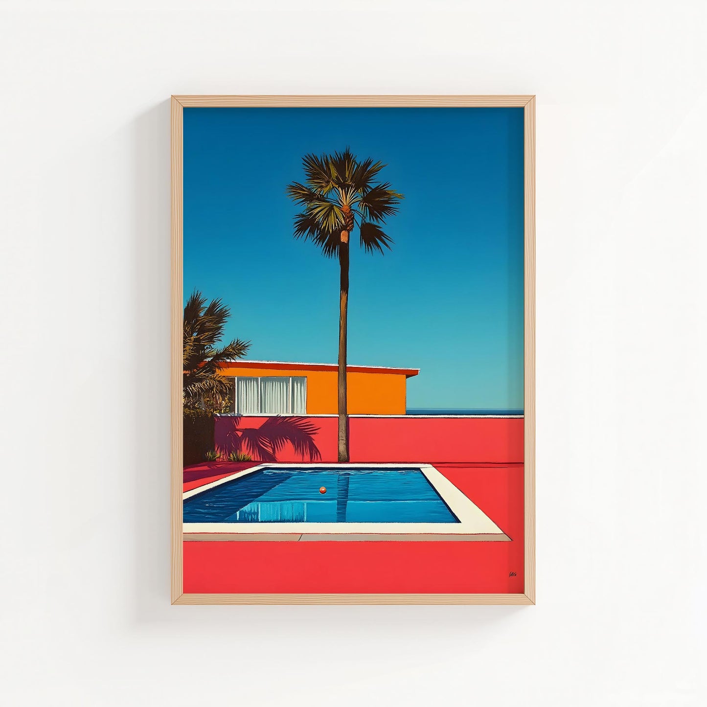 Modern Oasis – Palm Springs Poolside Wall Art Print