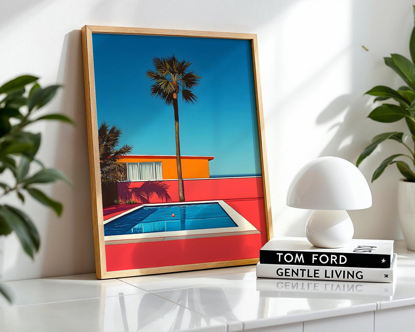 Modern Oasis – Palm Springs Poolside Wall Art Print