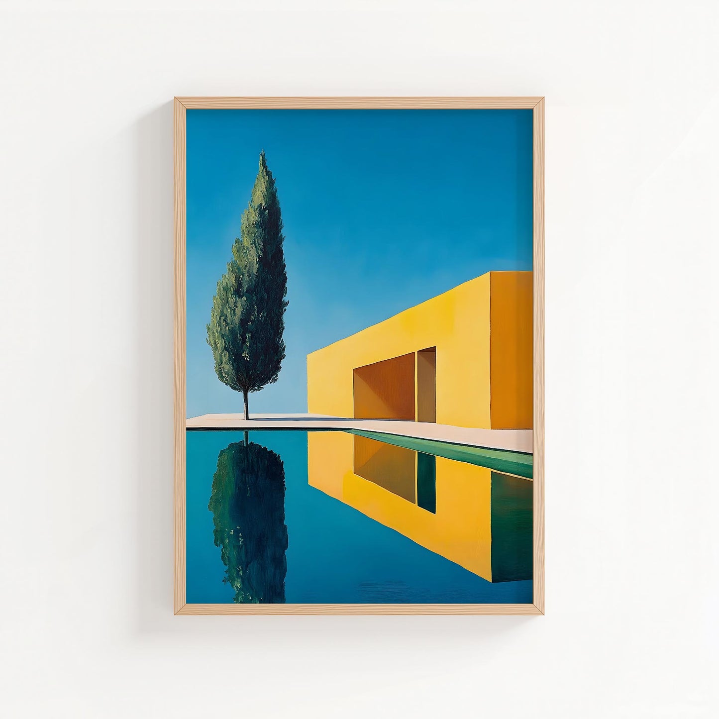 Modern Retreat – Minimalist Architectural Wall Art Print