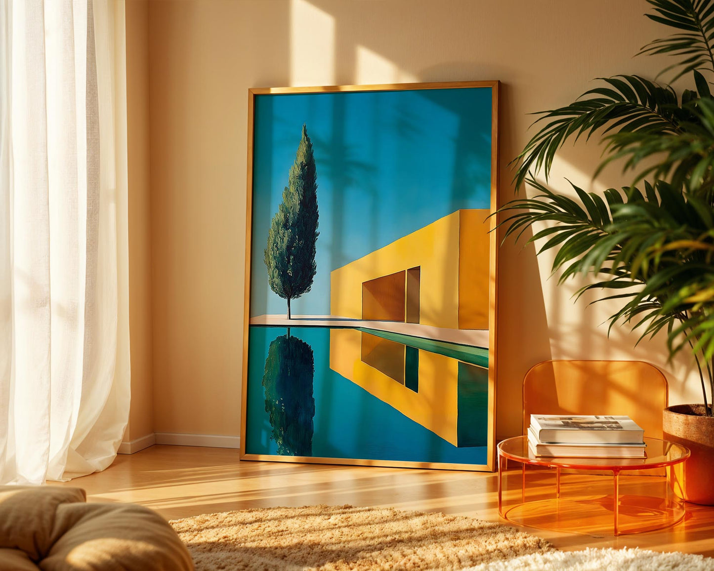 Modern Retreat – Minimalist Architectural Wall Art Print