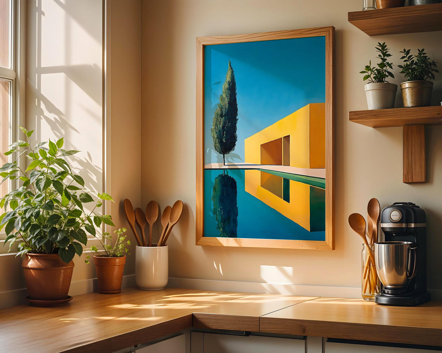 Modern Retreat – Minimalist Architectural Wall Art Print