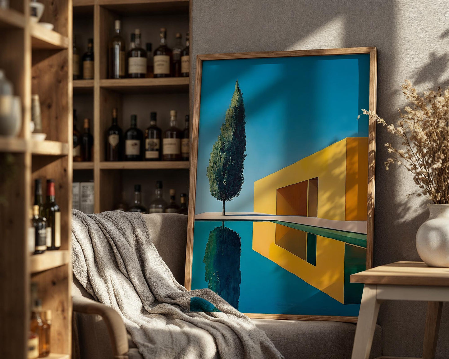 Modern Retreat – Minimalist Architectural Wall Art Print