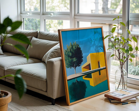 Modern Sanctuary – Minimalist Architectural Wall Art Print
