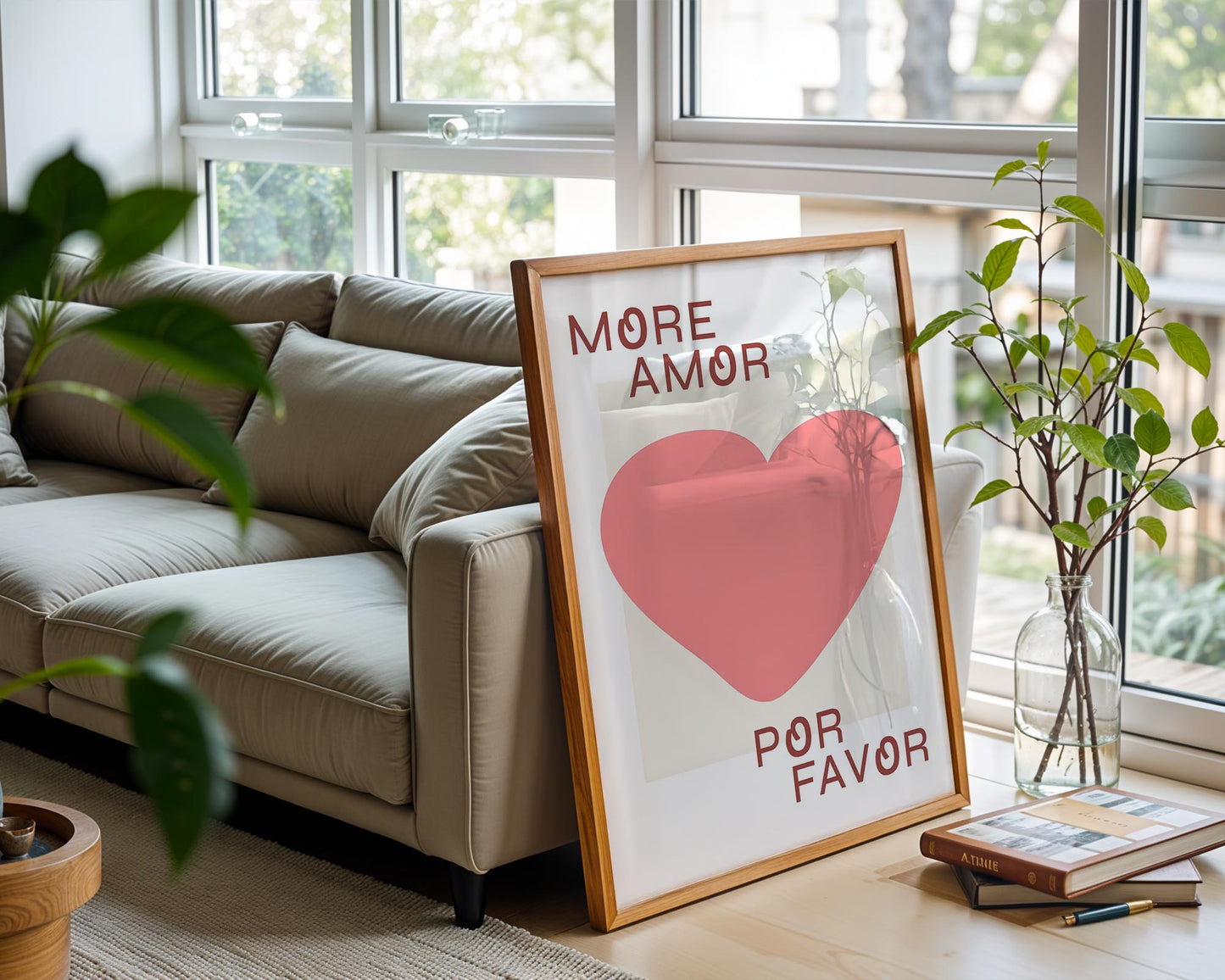 More Amor Por Favor | Modern Love Typography Print