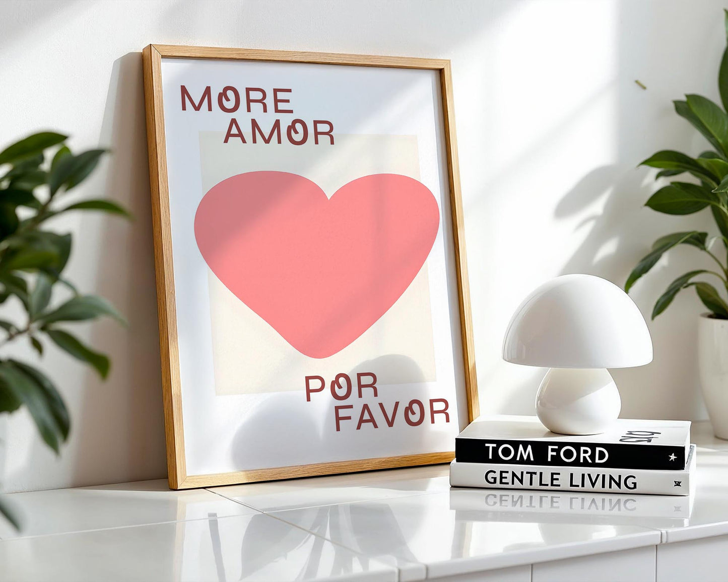 More Amor Por Favor | Modern Love Typography Print