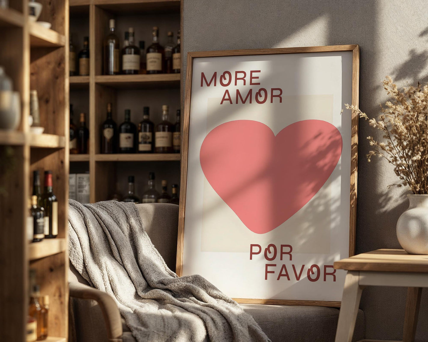 More Amor Por Favor | Modern Love Typography Print