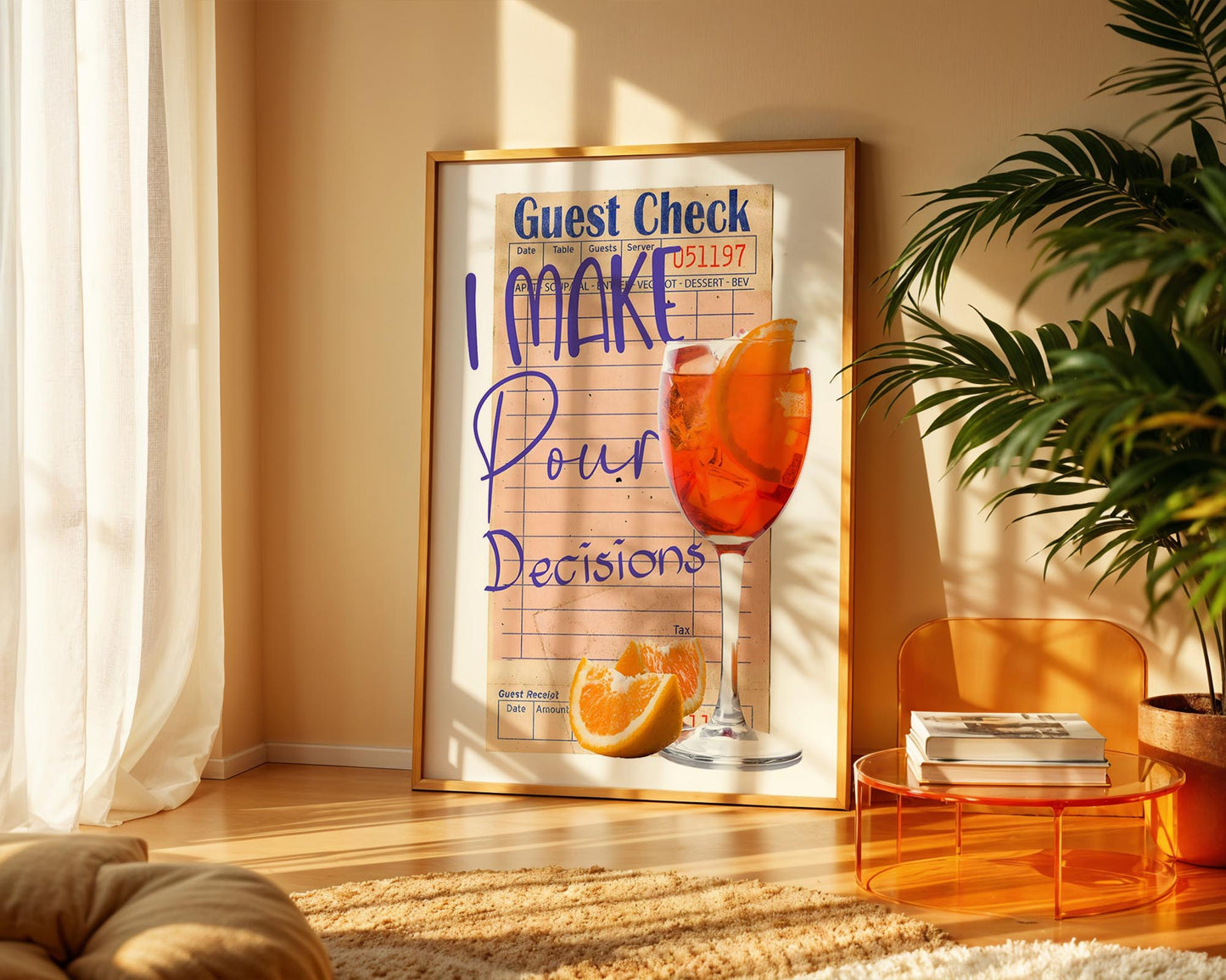 Pour Decisions | Funny Cocktail Wall Art