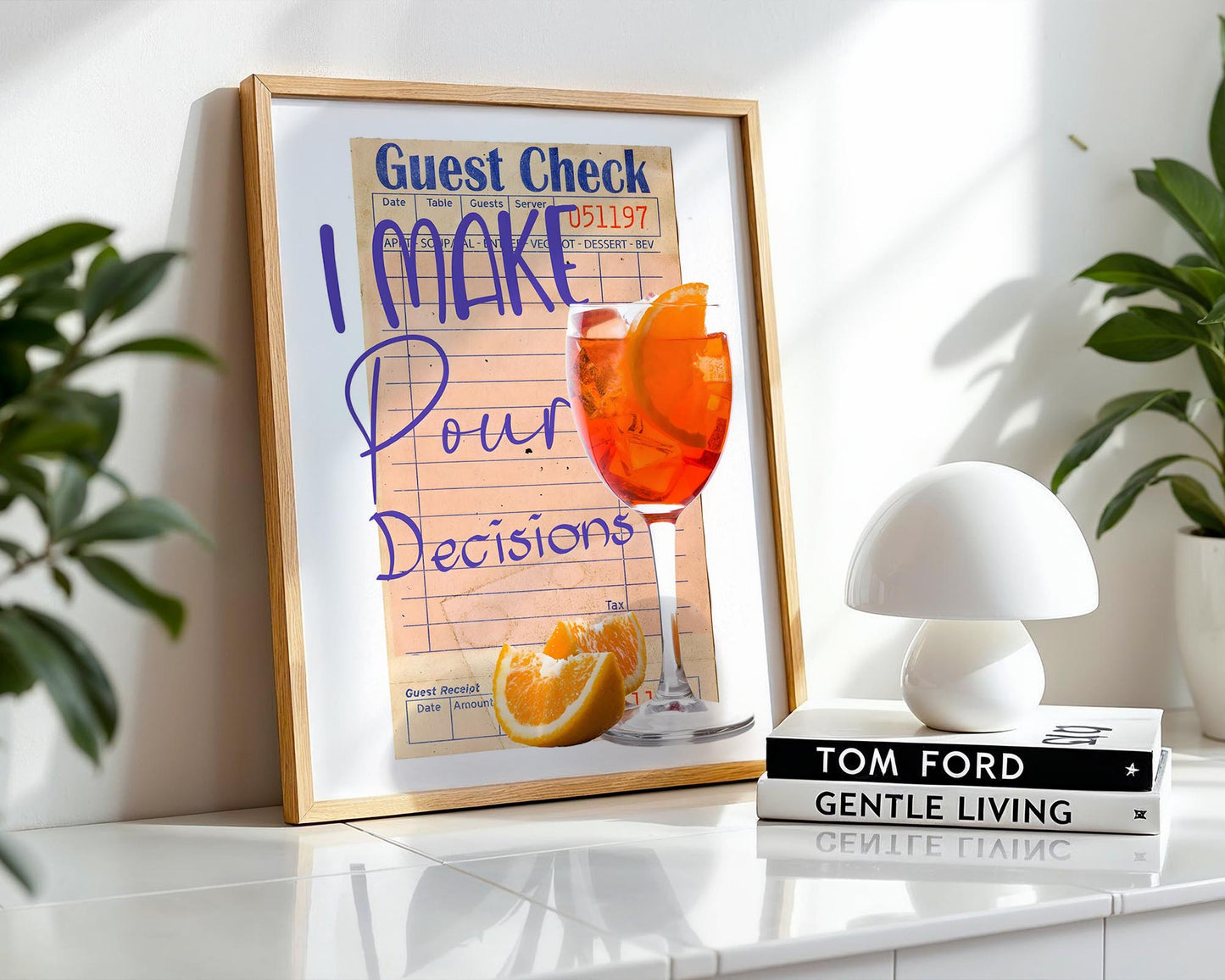 Pour Decisions | Funny Cocktail Wall Art